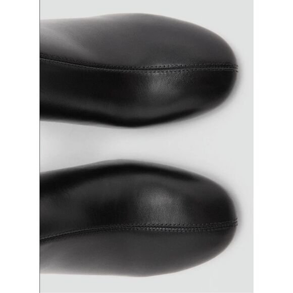 MNG BY MANGO $219 LEATHER HIGH HEEL TALL BOOTS SZ 38 US 7.5 - Picture 5 of 6